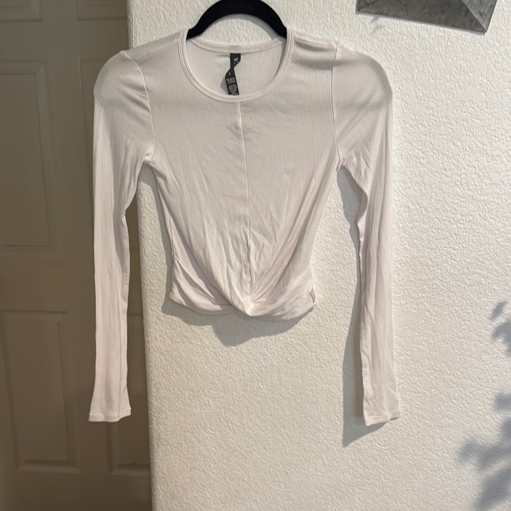 Vouri Long Sleeve White Top